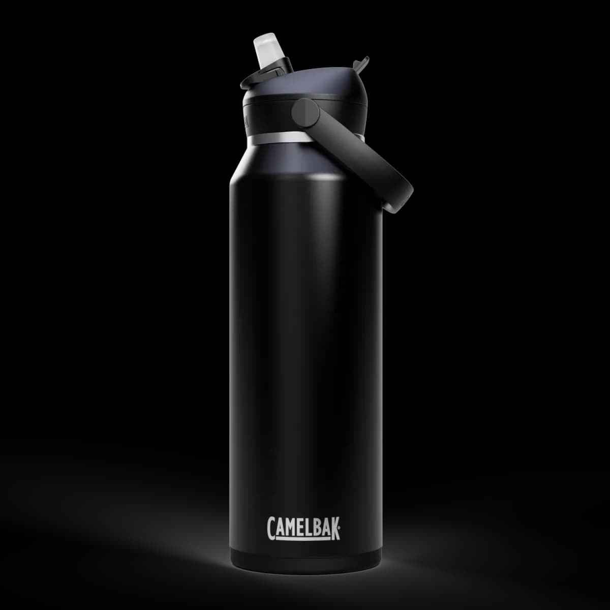 Thrive™ Flip Pipetli 40 oz Şişe, Yalıtımlı Paslanmaz Çelik