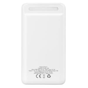 ED283   Hytech HP-W11 10000mAh Kablosuz Powerbank 2 Usb Port Beyaz Taşınabilir Pil Şarj Cihazı