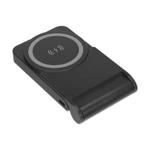 ED268 S-link P115 5000mAh PRM PD20W Magsafe 15W Kablosuz Standlı Siyah Taşınabilir Pil Şarj Cihazı Powerbank