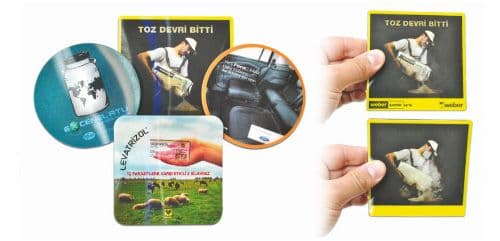 3D Lenticular Bardak Altlığı
