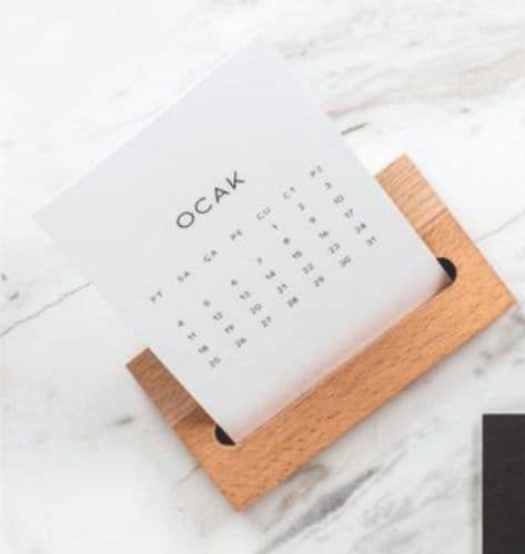Ahşap Masa Takvimi – ED01