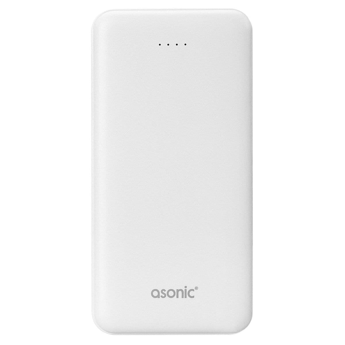 ED259   Asonic AS-P10 10000mAh Micro+Type-C+USB Beyaz Taşınabilir Pil Şarj Cihazı Powerbank