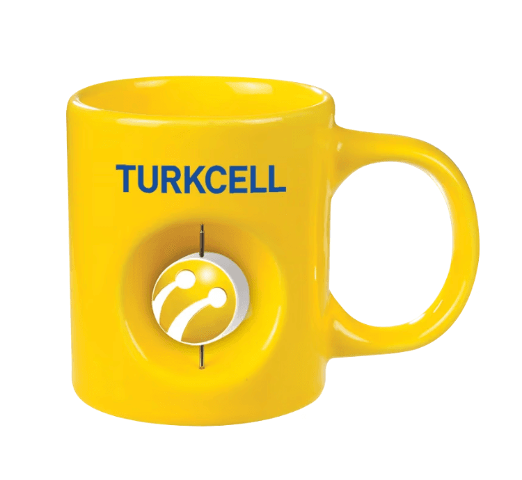 ED64 Sarı Döner Objeli Kupa