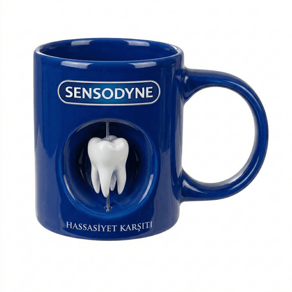 ED66 Lacivert Döner Objeli Kupa — detay