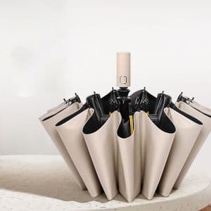 Araba İçin Rüzgar Geçirmez Güçlendirilmiş Kompakt Katlanır Şemsiye