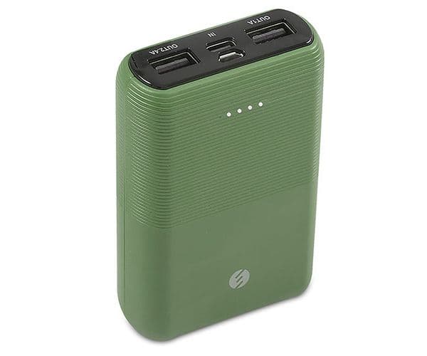 S-link IP-S110 10000mAh 2*Usb Port+Micro+Type C Powerbank Yeşil Taşınabilir Pil Şarj Cihazı