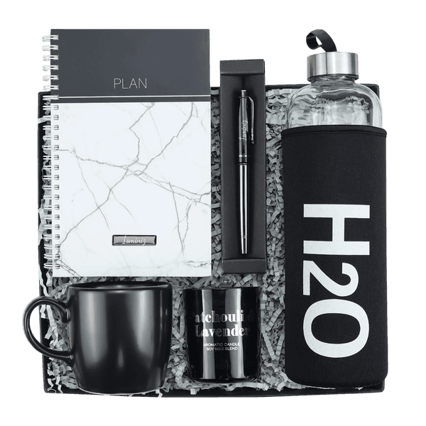 Defter & Kalem & Matara & Kupa & Mum Hediye Seti