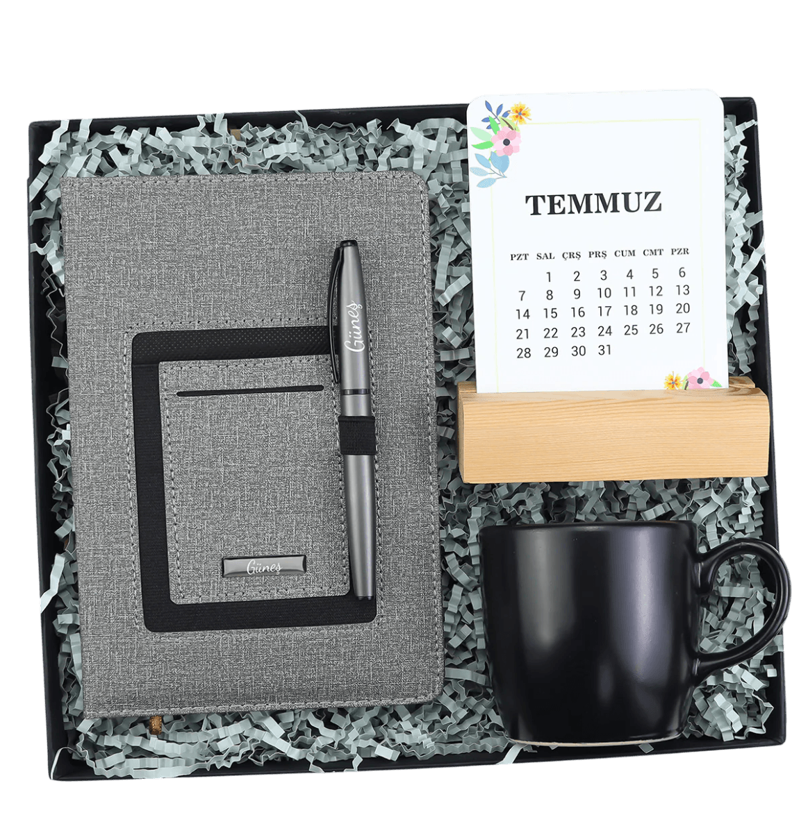 Kişiye Özel Defter & Kalem & Kupa & Takvim Hediye Seti