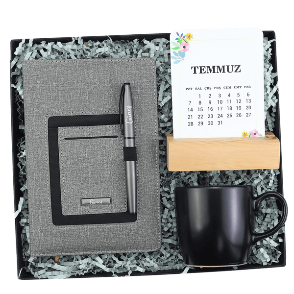 Kişiye Özel Defter & Kalem & Kupa & Takvim Hediye Seti