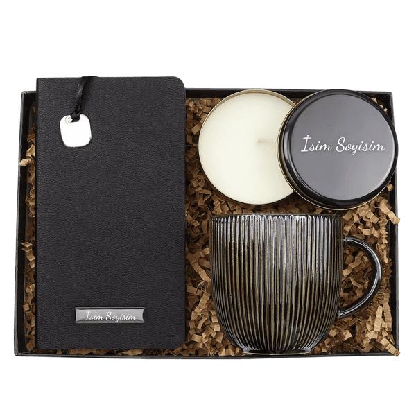 Çizgili Kupa Hediye Seti