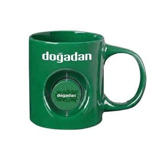 ED68 Yeşil Döner Objeli Kupa