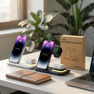 ED232 Kablosuz Şarj Standı (Telefon, Saat, Kulaklık)